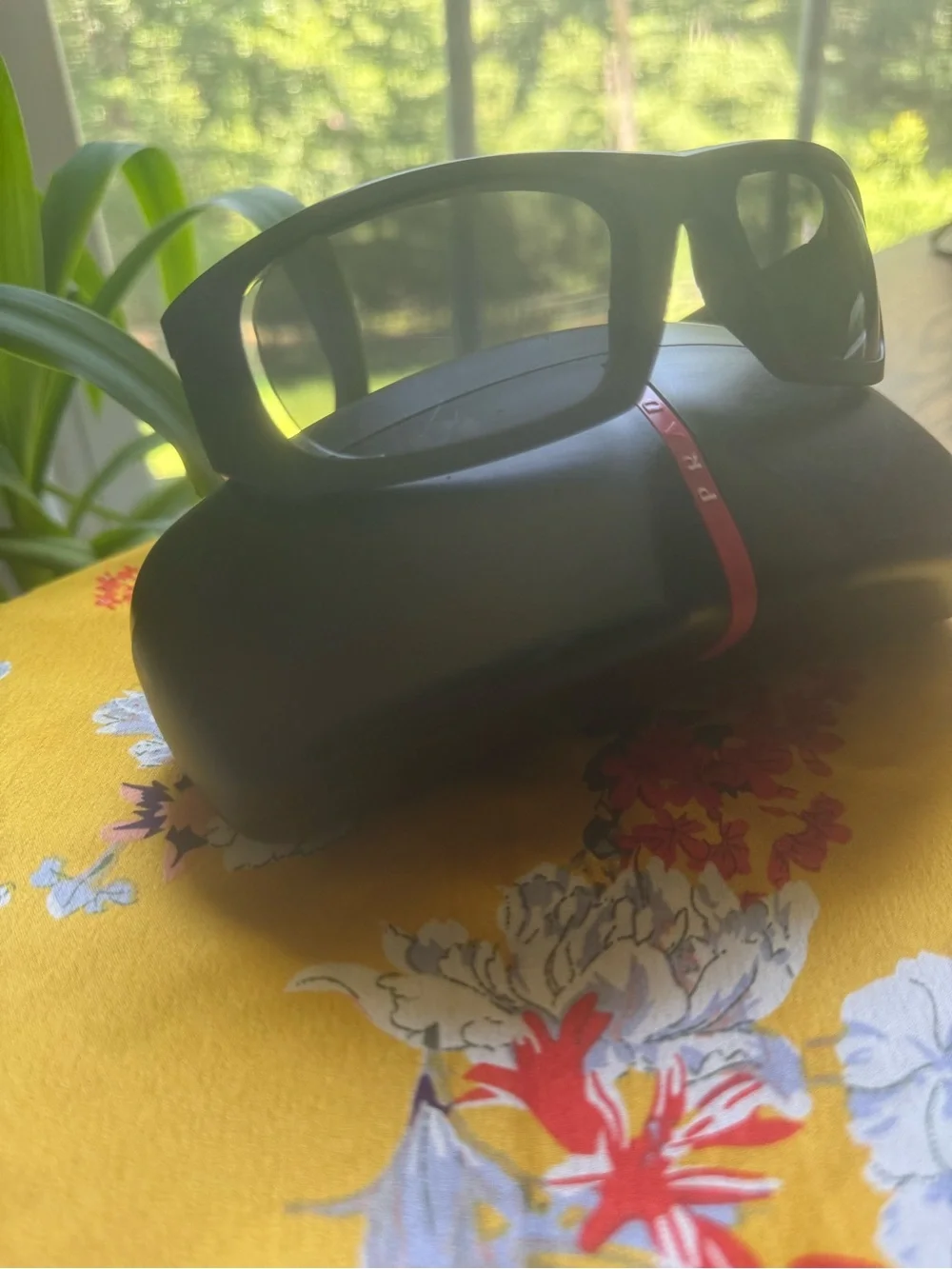 Prada Matte Black Sunglass with Dark Lenses